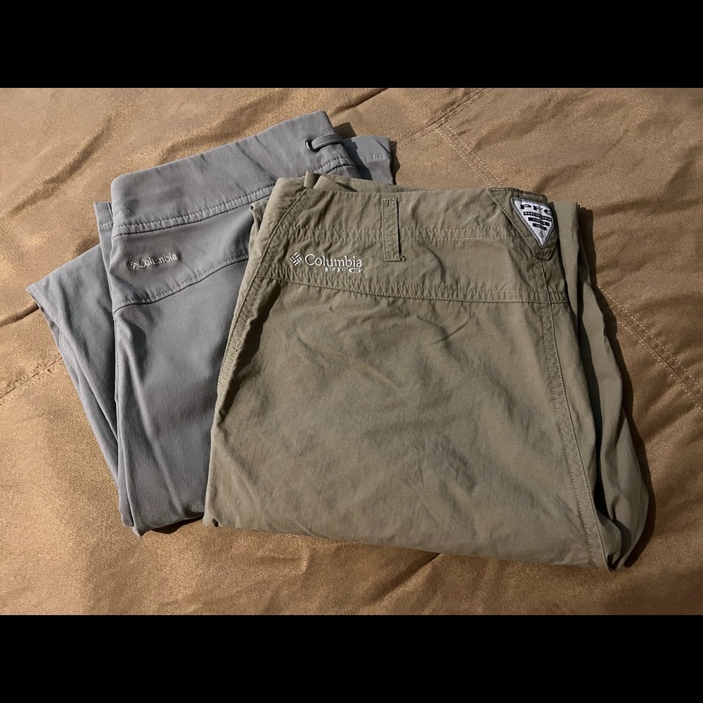 Lot of 2 woman’s Columbia pants size 10 regular